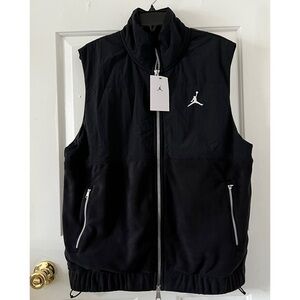 Nike Air Jordan Essentials Winter Vest Black Full Zip Size Small NEW* FD8628-010